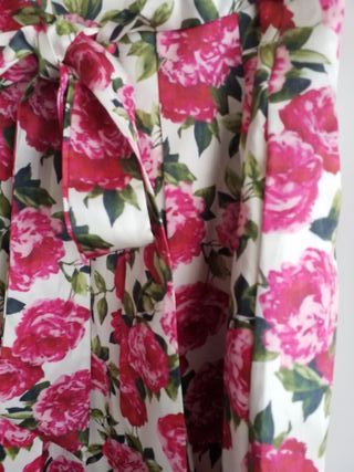 Falda midi tablas flores