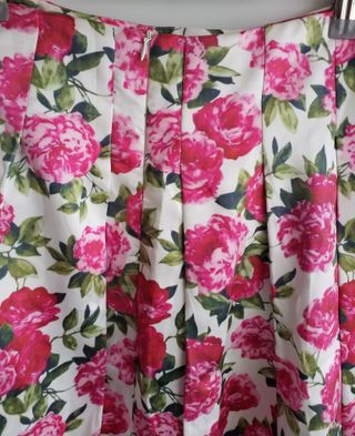 Falda midi tablas flores