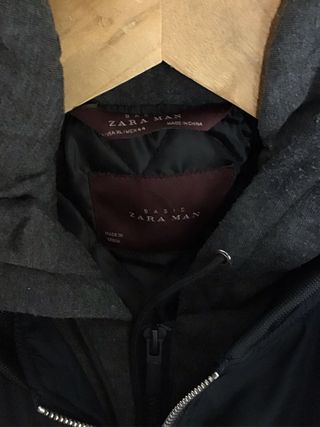 Cazadora Bomber Zara Man Talla XL Azul