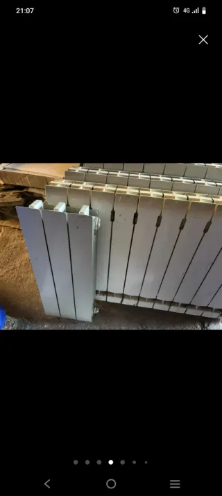 Radiadores de aluminio blancos
