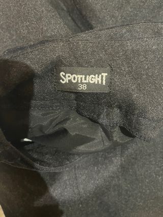 Pantalón lana y terciopelo negro