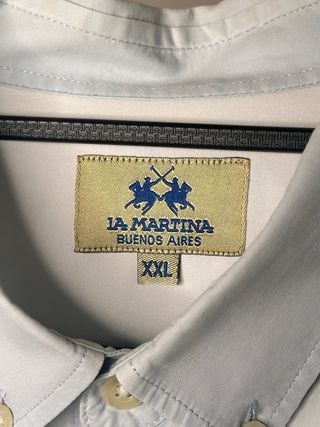 Camisa La Martina Azul Talla XXL