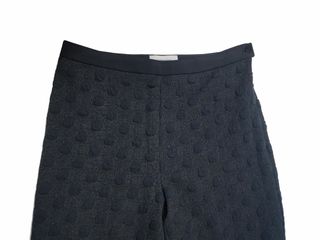 Georges Rech/ Pantalón palazzo de punto negro 38