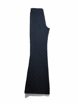 Georges Rech/ Pantalón palazzo de punto negro 38