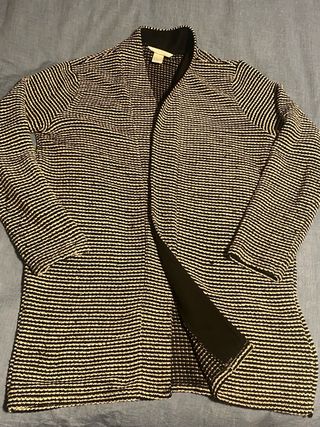 Chaqueta H&M Talla S Rayas Blanco y Negro