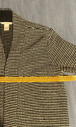 Chaqueta H&M Talla S Rayas Blanco y Negro