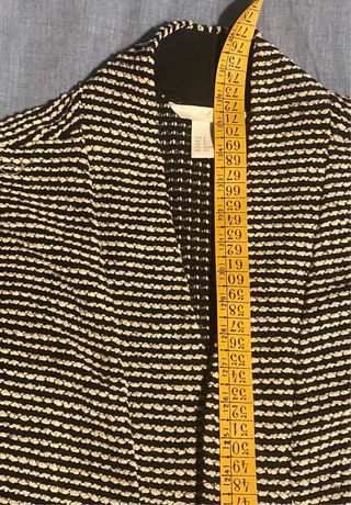 Chaqueta H&M Talla S Rayas Blanco y Negro