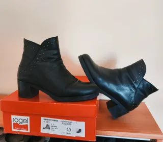 Botas piel negras talla 40