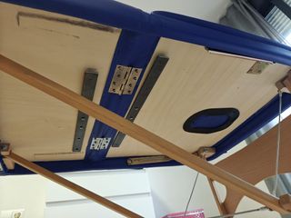 Camilla plegable azul