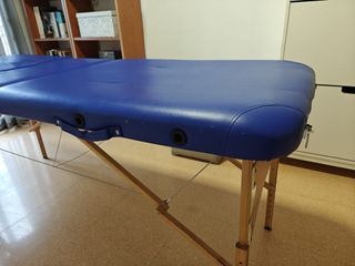 Camilla plegable azul