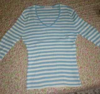 Jersey rayas azul y blanco Talla L
