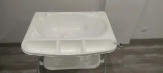 Bañera plegable para bebé.
