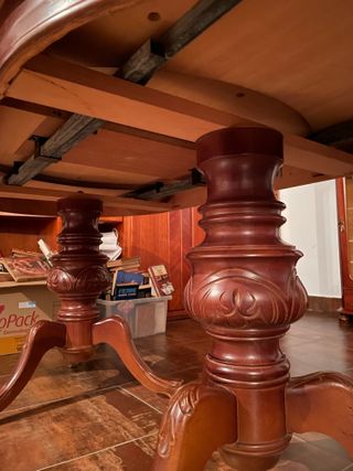 Mesa Ovalada de Madera Extendible