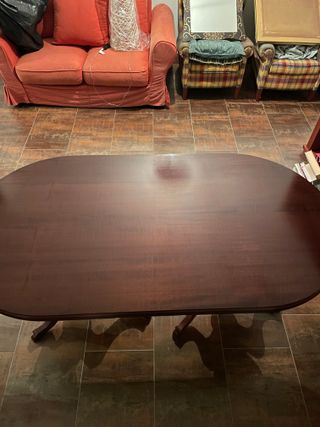 Mesa Ovalada de Madera Extendible