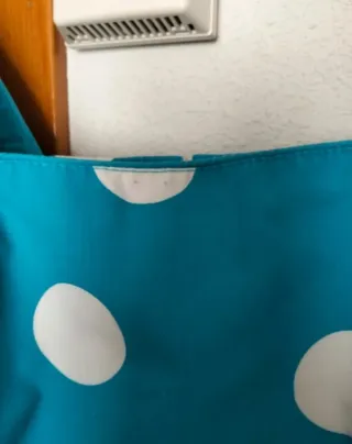 Traje falda y corpiño flamenca azul-blanco