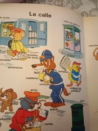 Libro infantil.1000 palabras para aprender mil cos