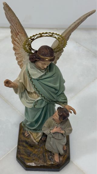 Escultura Ángel y Niño