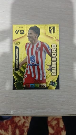 Carta Adrenalyn Panini Julian Alvarez Balon Oro