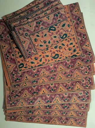 6 Salvamanteles y Servilletas Tela Diseño Floral