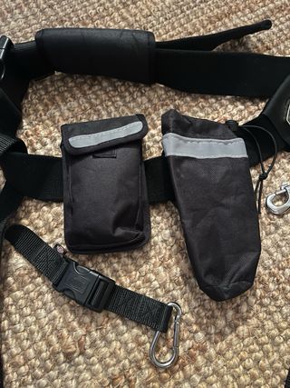 Cinturón ajustable con correa para perro