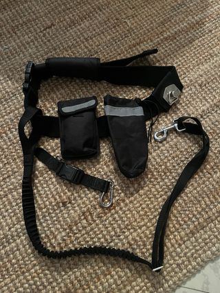 Cinturón ajustable con correa para perro