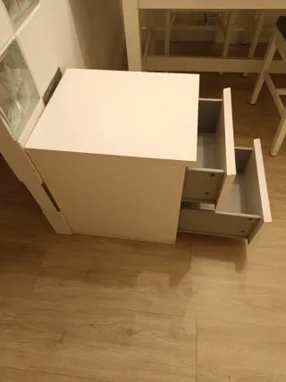 Cómoda blanca dos cajones ikea MALM