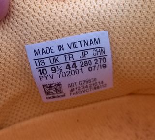 Zapatillas Adidas Hombre Talla 44 Negro Naranja