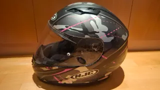 Casco Moto HJC Camuflaje Rosa