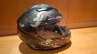 Casco Moto HJC Camuflaje Rosa
