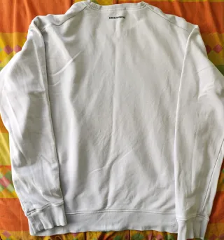 Felpa Dsquared2 bianca con stampa