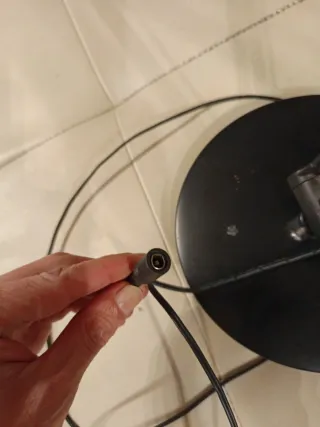 Lámpara LED Hansa Negra Dormitorio