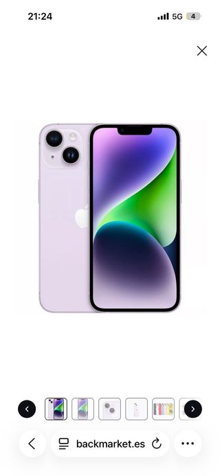 iPhone 14 Morado batería nueva, buen estado
