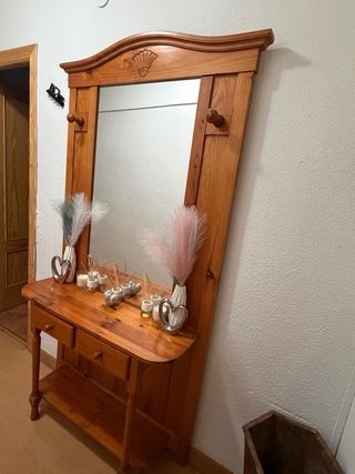 Entrada de casa de madera buena