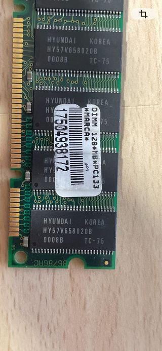 Memorias SDRAM 128Mb pc100 / pc133