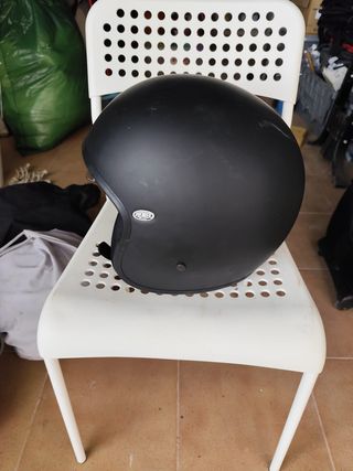 Casco Moto Spitfire Negro Visera