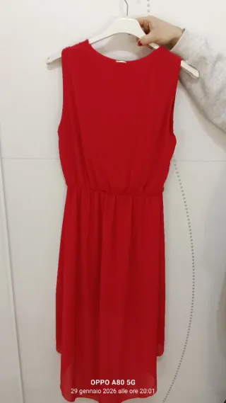 Vestito donna lungo rosso