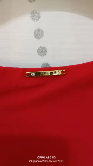 Vestito donna lungo rosso