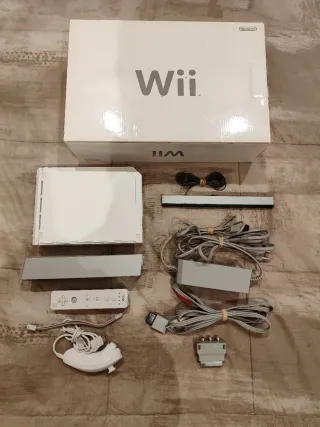 Nintendo Wii con Caja y Accesorios
