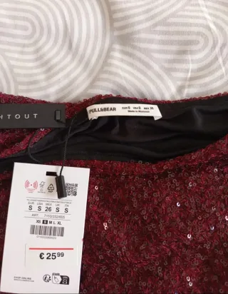 Top lentejuelas manga larga