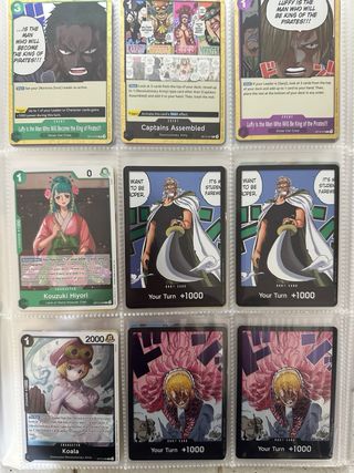 Lotto Carte One Piece-Pokemon-Dragonball rare