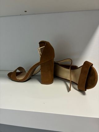 Zapatos tacón ante marrón Talla 37