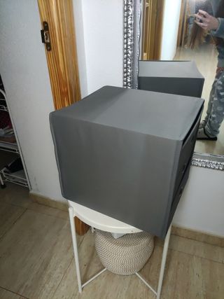 Cajonera de tela gris