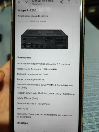 Amplificador onkyo A-8200