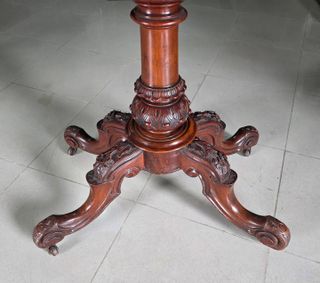 Mesa de juego Isabelina Caoba