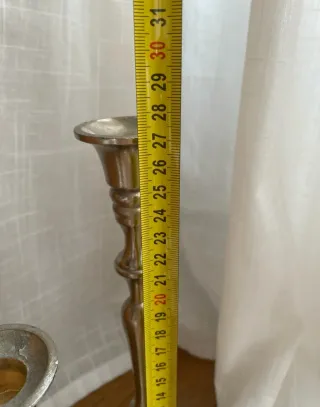 Candelabros Vintage Metal Dorado y Plateado