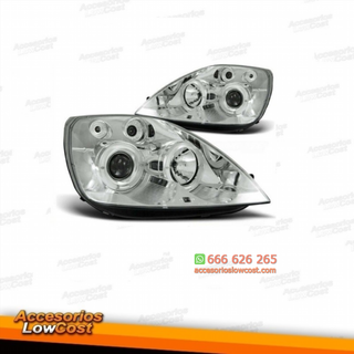 FAROS CON OJOS DE ÁNGEL FORD FIESTA MK6. COLOR CR