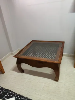 Mesa de centro madera y metal