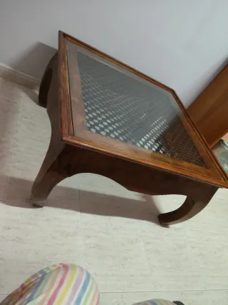 Mesa de centro madera y metal