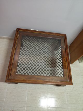 Mesa de centro madera y metal