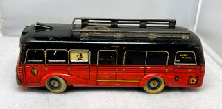 Juguete Antiguo C.ROSIGNOL AUTOBUS BOMBEROS, RARO